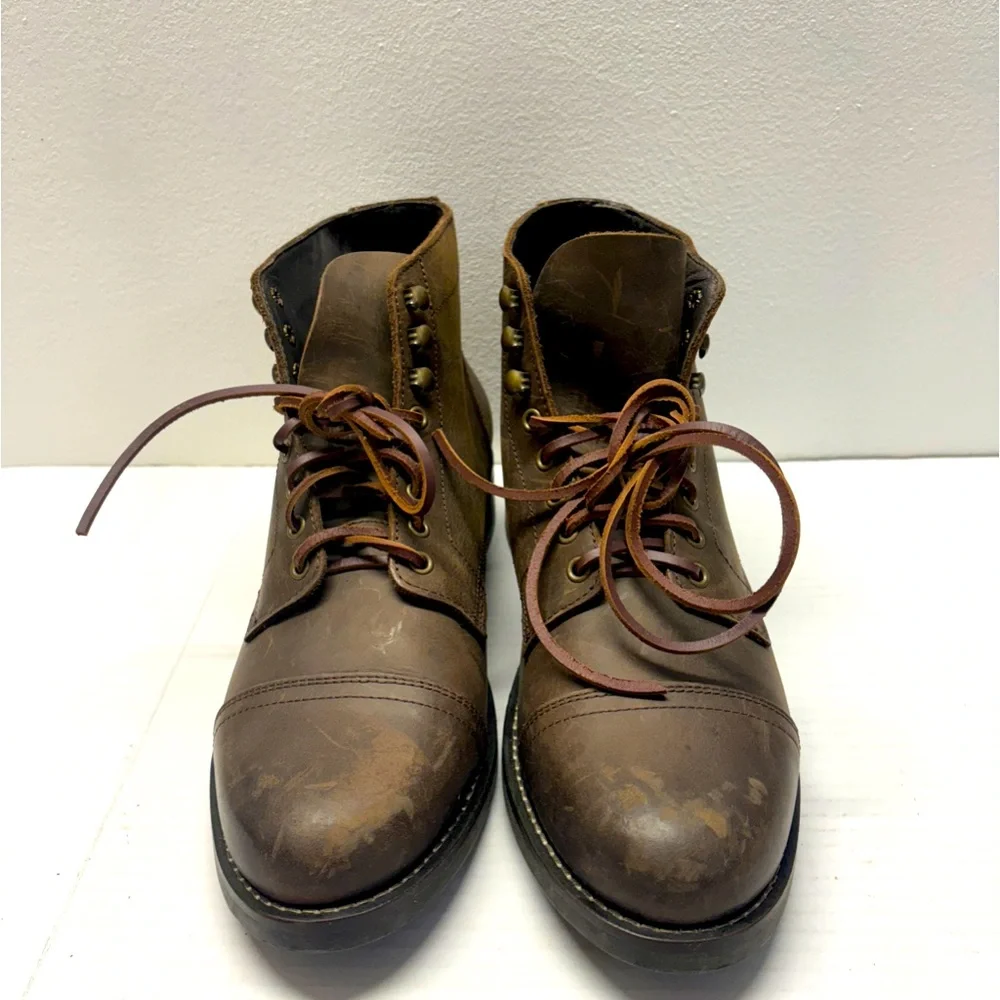 NEW Rhodes Footwear Portland Boot Leather Brown Men’s Sz 9.5